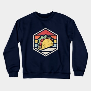 Retro Badge Taco Crewneck Sweatshirt